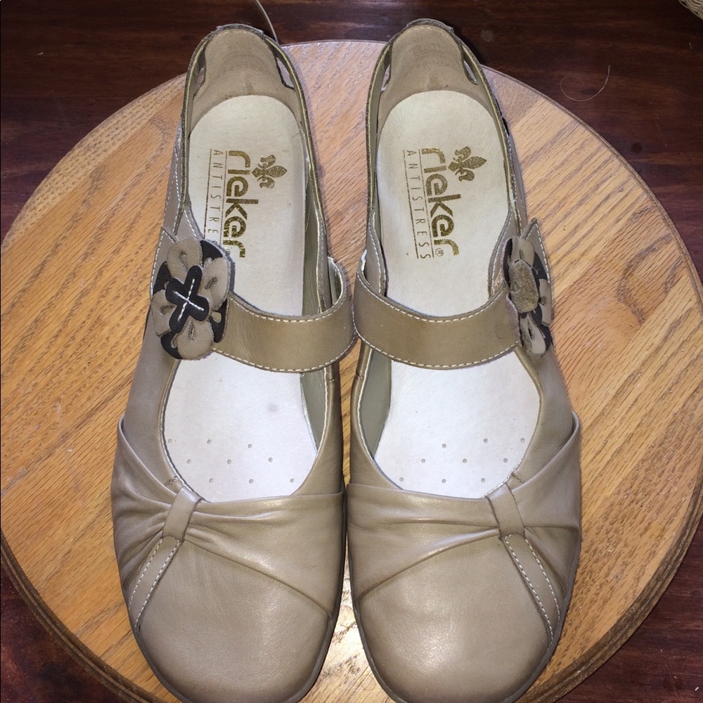 Rieker dress flats in taupe (40)